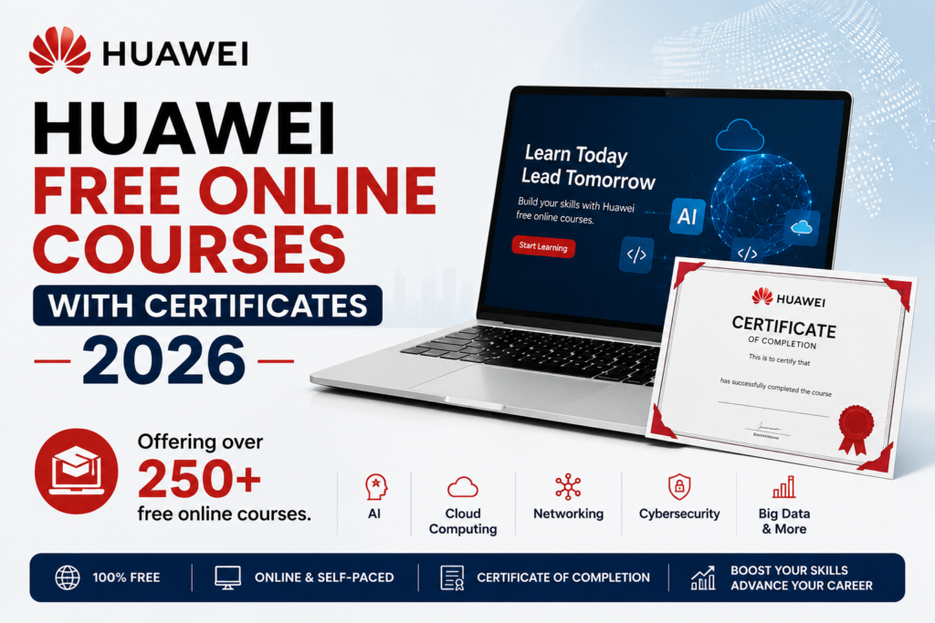 Huawei Free Online Courses 2026 Certificate