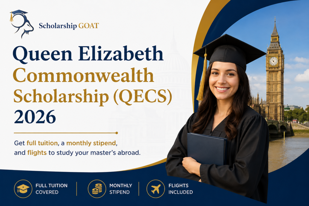 Queen Elizabeth Commonwealth Scholarship (QECS) 2026