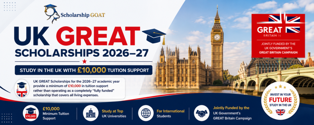 UK GREAT Scholarships 2026-27 Official Program Flyer