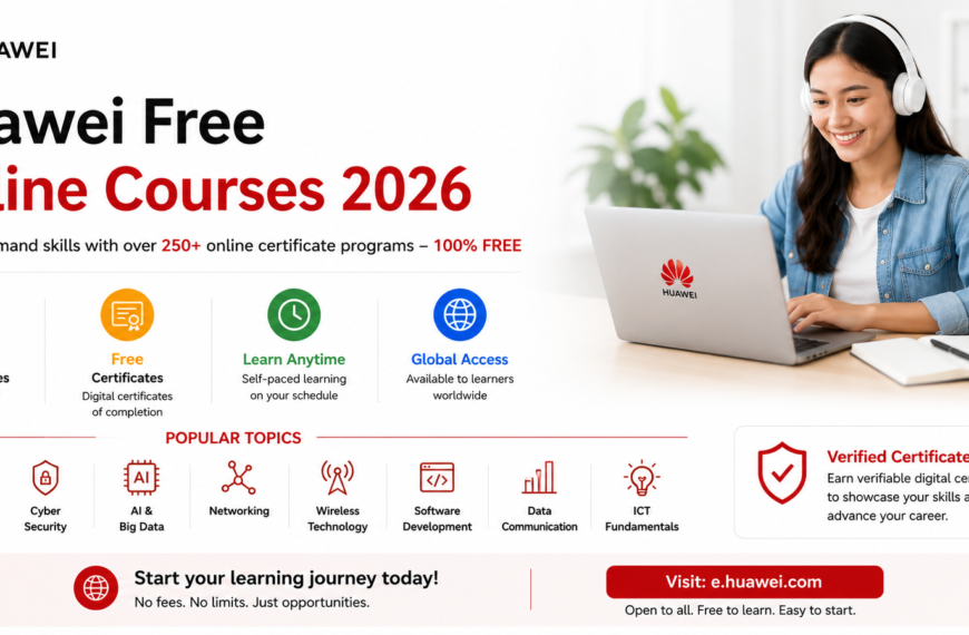HUAWEI online certificate programs FREE In 2026