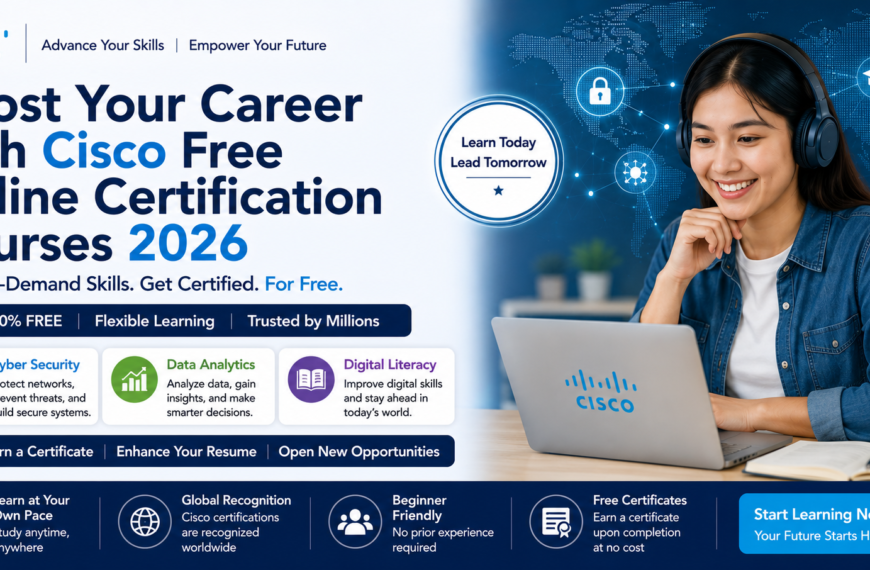Cisco Free Online Certification Course 2026 (Free Certificates)