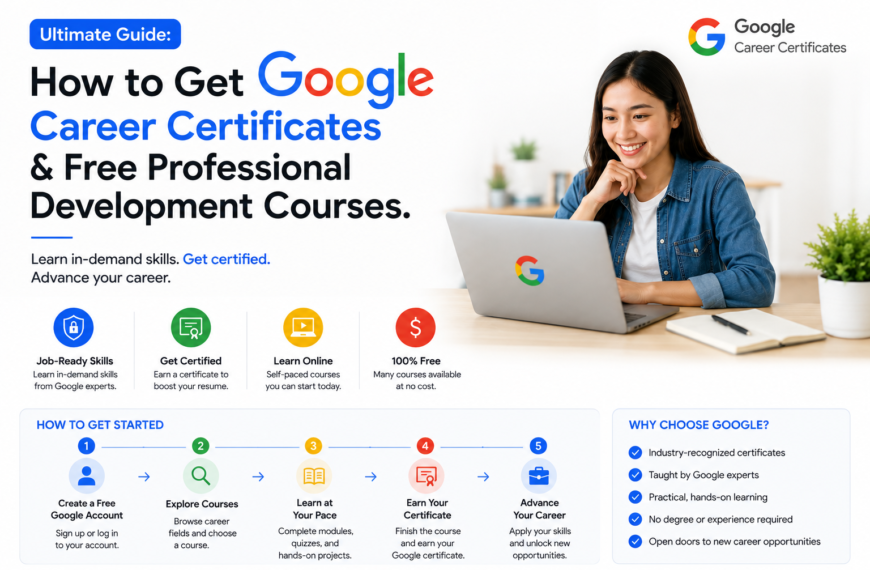 Ultimate Guide: How to Get Google Career Certificates & Free Professional Development Courses